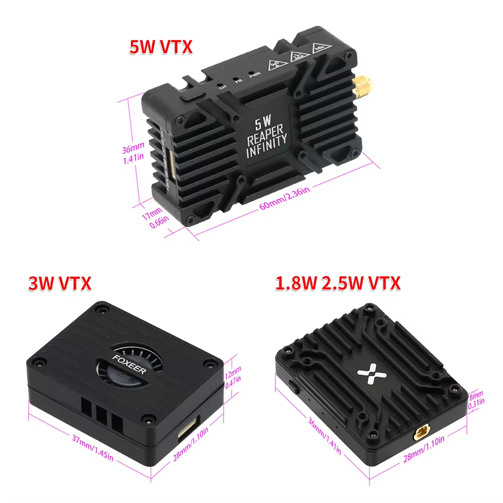 폭시어 리퍼 익스트림 인피니티 VTX 2.5W 3W 5 - Foxeer Reaper Extreme 2.5W Vtx 리뷰 및 가격