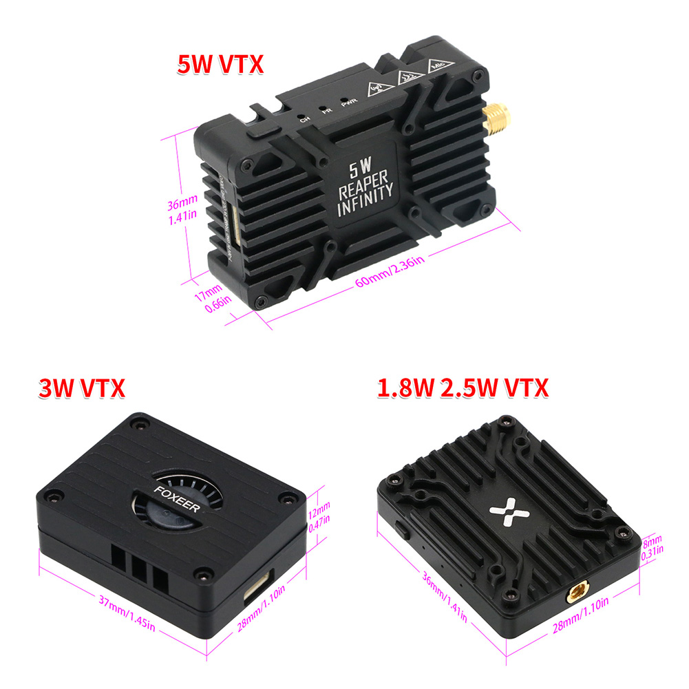 폭스이어 리퍼 익스트림 V2 5.8G 2.5W / 3W - Foxeer Reaper Extreme 2.5W Vtx 리뷰 및 가격